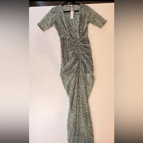 Green Maxi Dress Elke Eywasouls Malibu - Picture 4 of 10